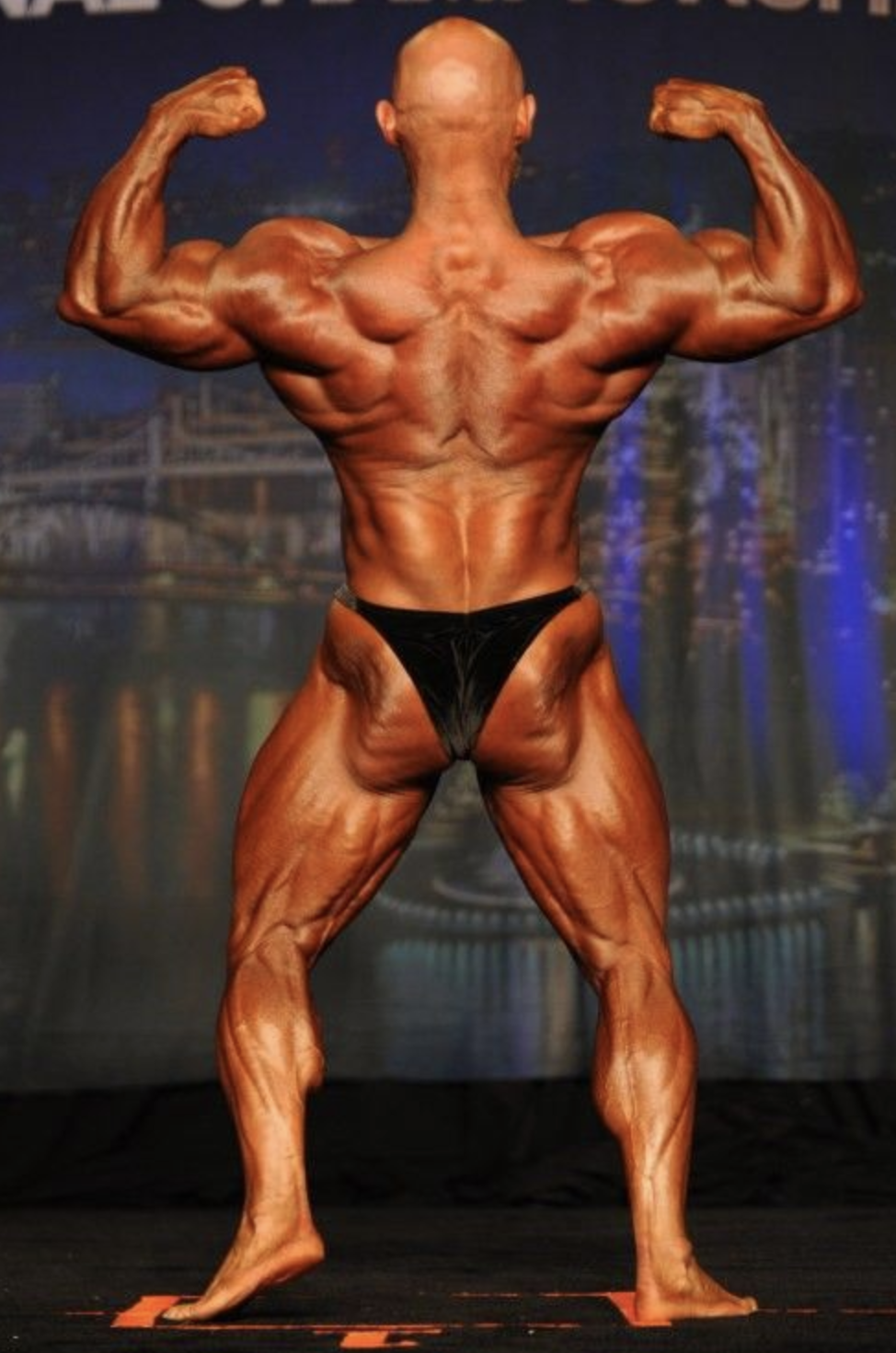 Jeff Later, back double bicep
