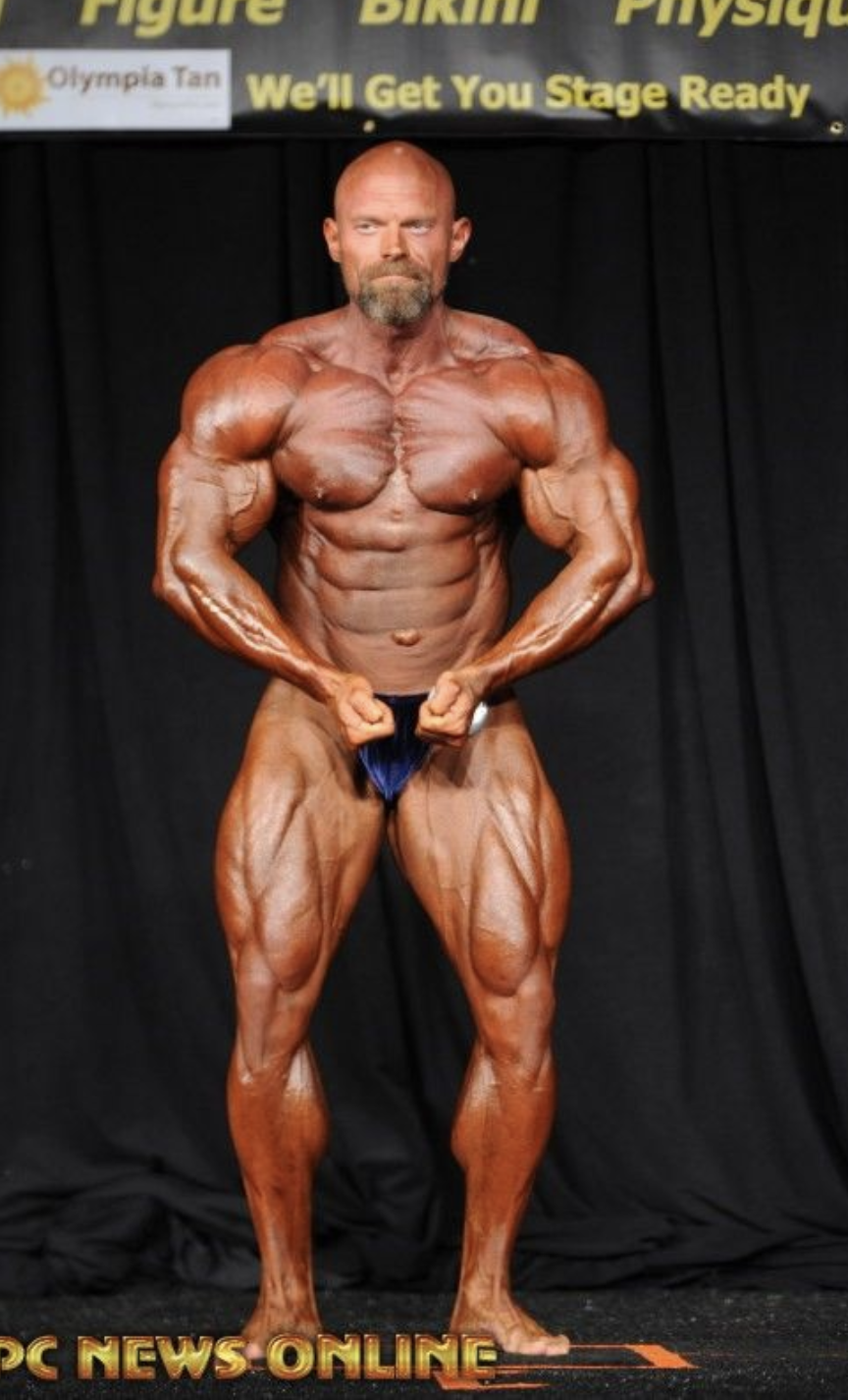 Jeff Later, IFBB Pro Bodybuilder on stage