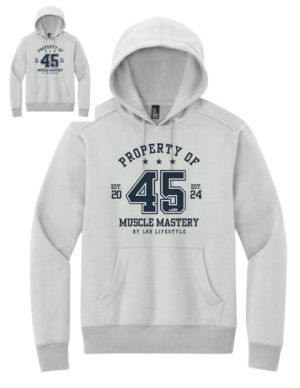 Muscle Mastery Collegiate Hoodie – Light Gray